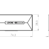 Loxone Tür-Fensterkontakt Air Maßzeichnung