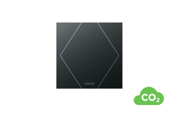 Loxone Touch Pure CO2 Tree Anthrazit Draufsicht