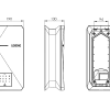 Loxone Wallbox 7,4kW 32A Air Maßzeichnung