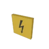 Warnschild mit Blitzsymbol