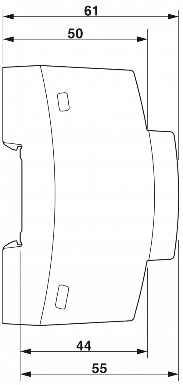 Phoenix Contact - Stromversorgung STEP3 24V/4A Maßzeichnung