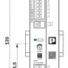 Phoenix Contact - Stromversorgung TRIO 24V/10A Front Maßzeichnung