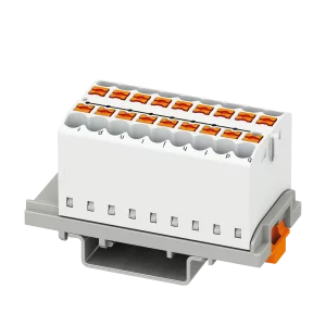 Phoenix-Contact - Verteilerblock Weiß, 18 Anschlüsse 3D-Ansicht