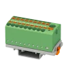 Phoenix-Contact - Verteilerblock Grün, 18 +1 Anschlüsse 3D-Ansicht
