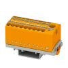 Phoenix-Contact - Verteilerblock Orange, 18 +1 Anschlüsse 3D-Ansicht