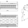 Loxone Relay Extension Maßzeichnung