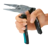 Spitzzange, abgewinkelte Form in Hand
