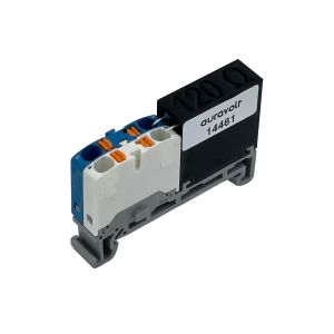 auravolt Klemmenblock mit Abschlusswiderstand 120Ohm für Loxone-Link 3D-Ansicht