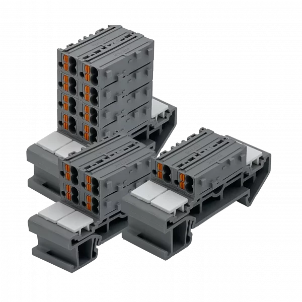 Rangierwabe collage grau 8x 4x 2x 3D-Ansicht